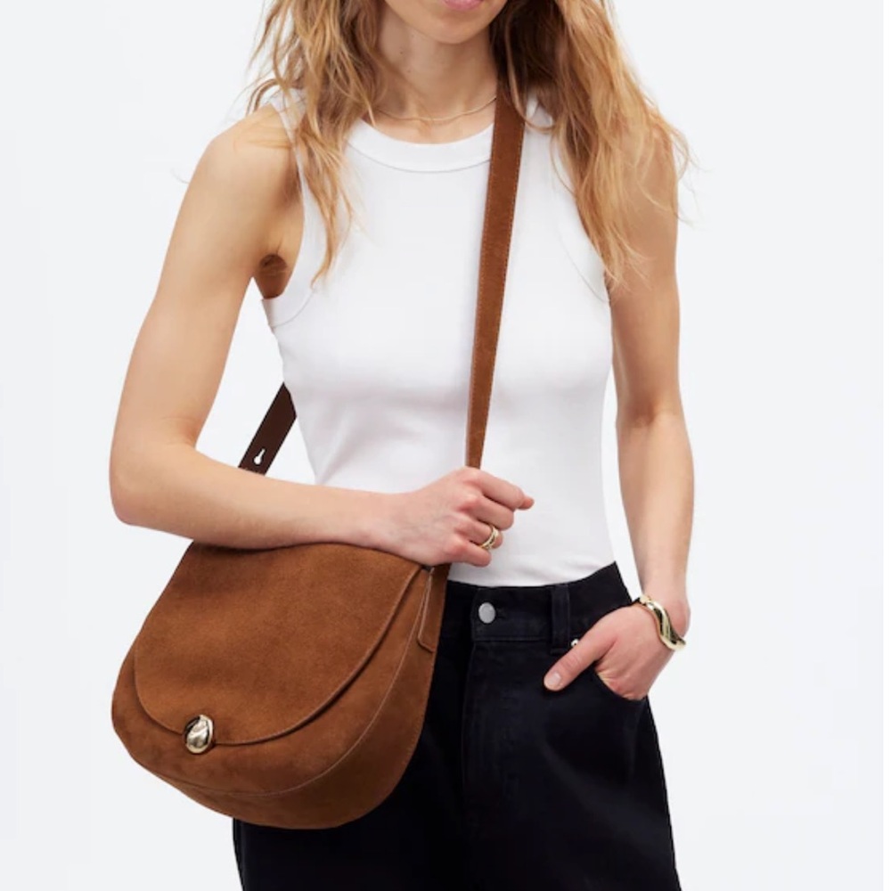 NWT Madewell Large Dakota Saddle/ Crossbody Bag - Picture 3 of 4